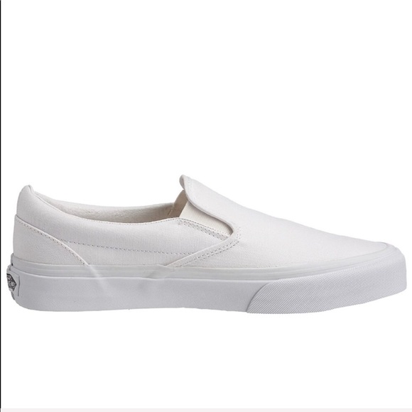Men’s White Classic Slip-On Vans - Picture 3 of 5